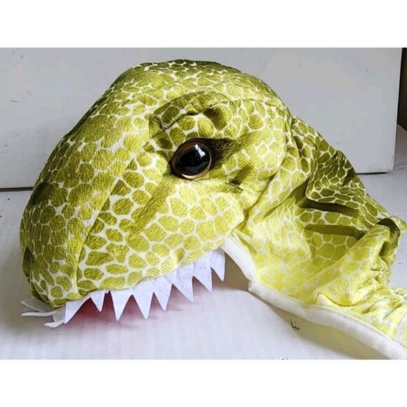 T-Rex Costume Toddler 2T/4T Kids Dinosaur Halloween Green Yellow Jumpsuit - Picture 3 of 16